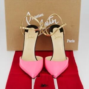 Christian Louboutin Rivierina 100 Patent Version Shocking